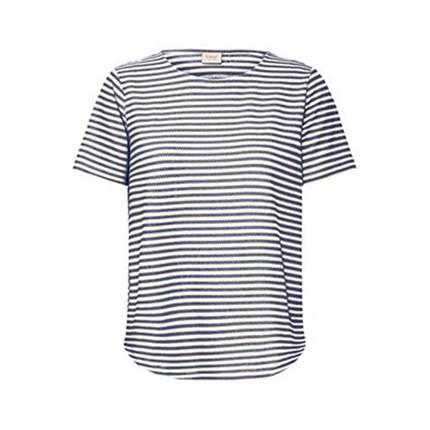 Fransa Frjose t-shirts - Navy Blazer Stripe